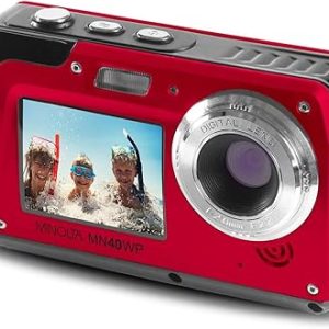 Minolta 48 MP Dual Screen Waterproof Digital Camera MN40WP