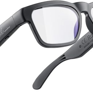 OhO Bluetooth Sunglasses,Voice Control and Open Ear Style Smart Glasses to Listen Music and Calls,UV400 Polarized Lens